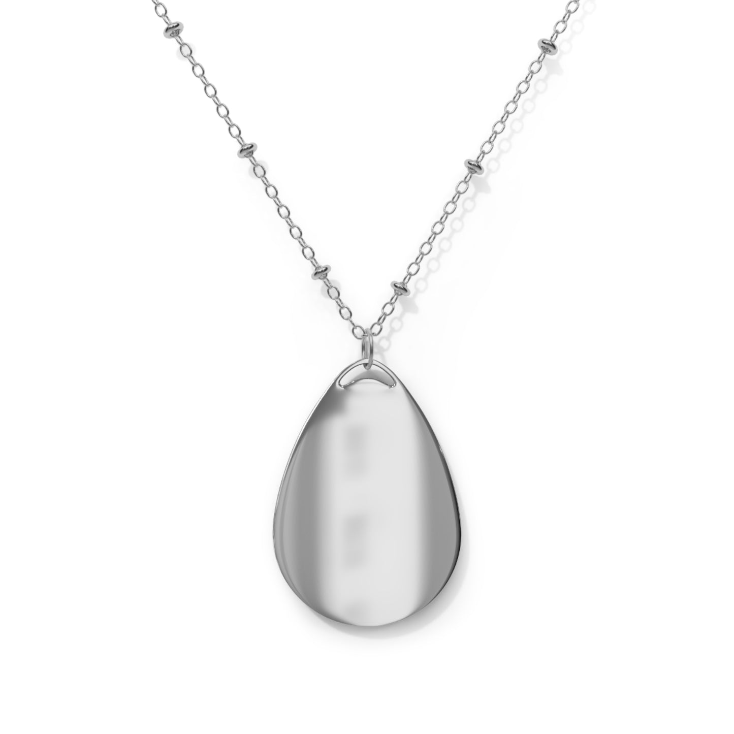 Unicorn Oval Necklace - Elegant Charm for Dreamers